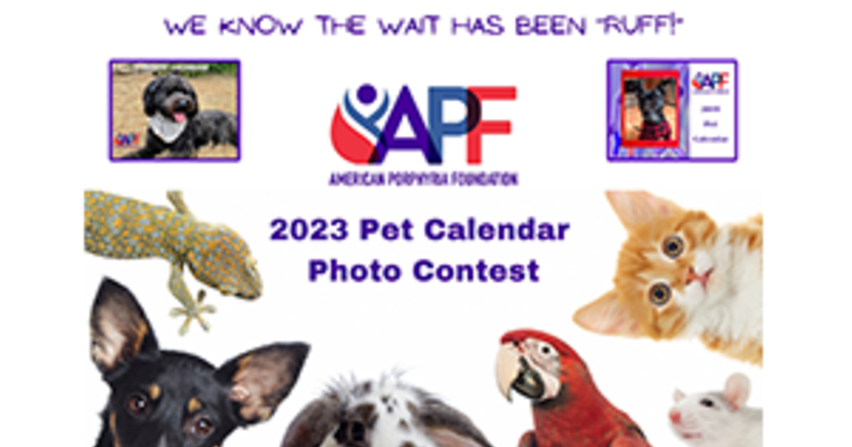 APF 2023 Pet Calendar Contest American Porphyria Foundation